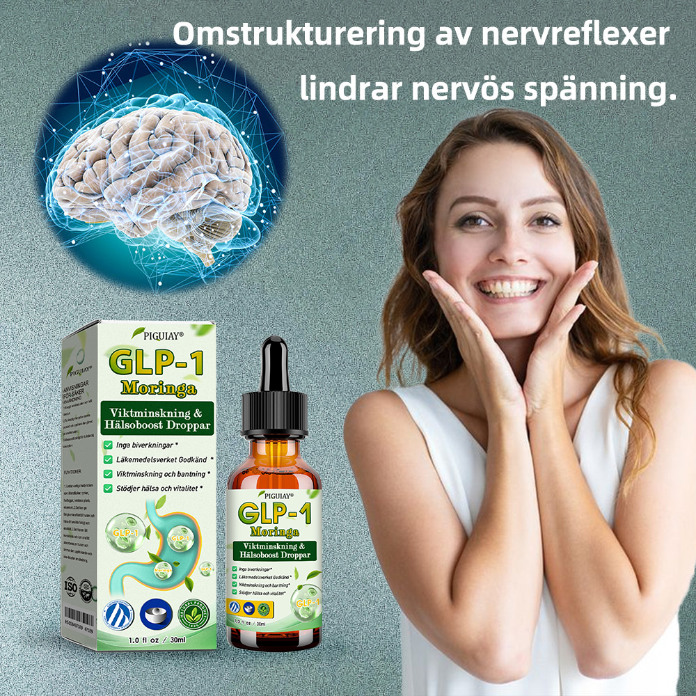 Piguiay® GLP-1 Moringa Viktminskning Hälsoboost Droppar (Livsmedelsgodkänd fettförbrännare - Utvecklad av experter inom sekretologi och metabolism)🛒