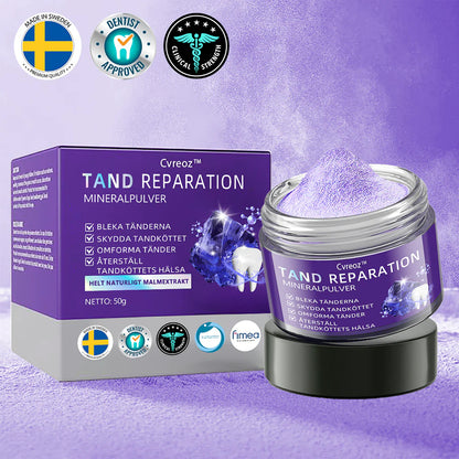 𝑪𝒗𝒓𝒆𝒐𝒛™  𝐓𝐚𝐧𝐝 𝐫𝐞𝐩𝐚𝐫𝐚𝐭𝐢𝐨𝐧 𝐦𝐢𝐧𝐞𝐫𝐚𝐥𝐩𝐮𝐥𝐯𝐞𝐫 (STF 𝐫𝐞𝐤𝐨𝐦𝐦𝐞𝐧𝐝𝐞𝐫𝐚𝐬)😁[För alla tandproblem]