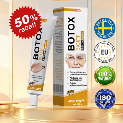 Tillverkad och skickad från Sverige🌟 Awzlove™ Botox Bigift Rynkborttagningskräm🌟 - 🔥 SISTA DAGEN 70 % RABATT