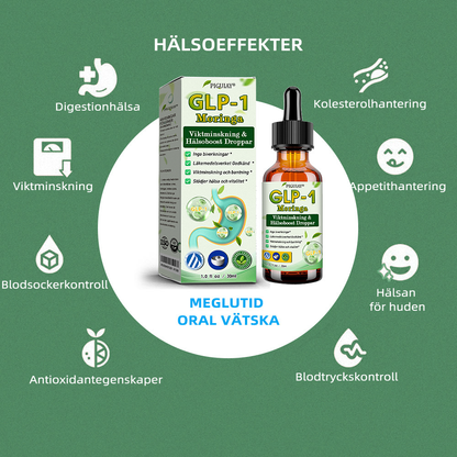 Piguiay® GLP-1 Moringa Viktminskning Hälsoboost Droppar (Livsmedelsgodkänd fettförbrännare - Utvecklad av experter inom sekretologi och metabolism)🛒
