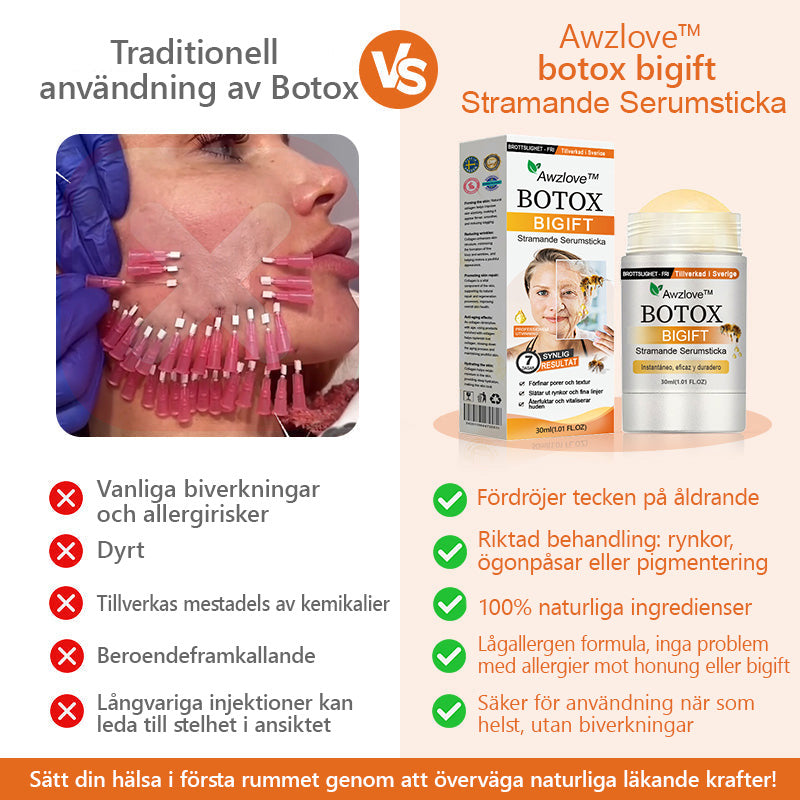 Tillverkad och skickas från Sverige ✨ Awzlove™ Botox Bigift Stramande Serumsticka (🔥SISTA DAGEN – 70% RABATT)